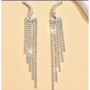 NEW Womens Earrings Bling Dangle Drop Sparkly Shiny Fancy Date Night Earrings